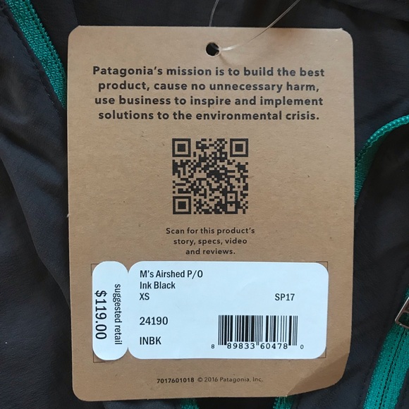 NWT Patagonia ultra light Airshed Pullover 1/4 zip - Picture 6 of 8